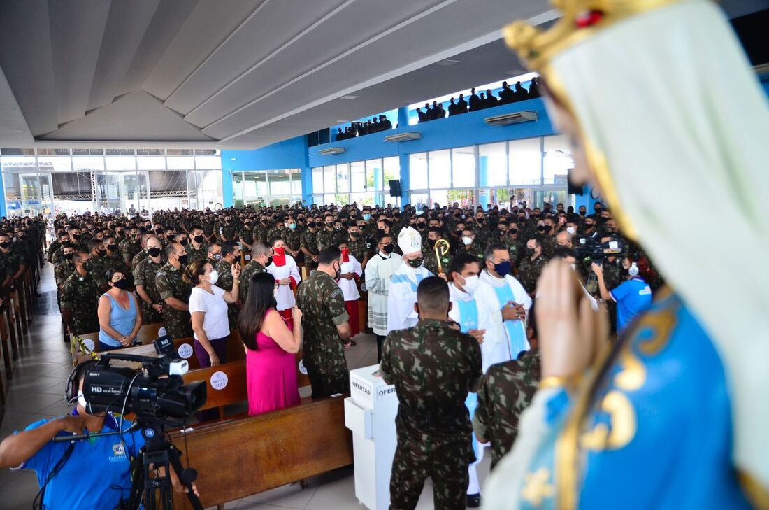 Missa do Exército Brasileiro, no Santuário de Nossa Senhora da Conceição