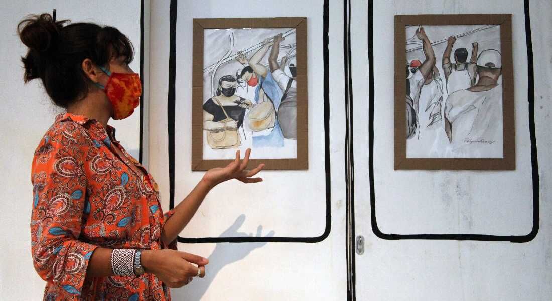 Pollyana Queiroz assina a exposição "Desenhos de Bordo - Metrorec Sketches"