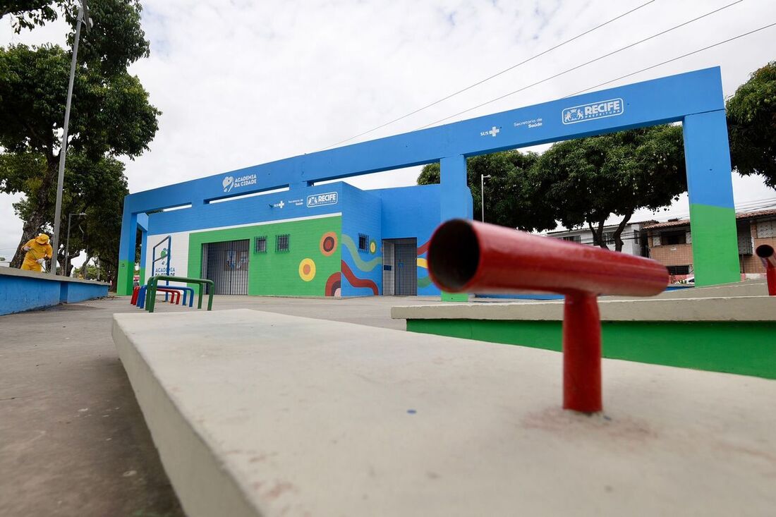 Academia da Cidade na comunidade do Chié, no bairro de Campo Grande