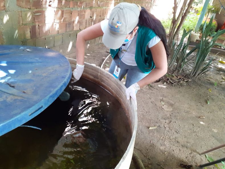 Agentes de Controle de Endemias da Vigilância Ambiental de Olinda fazem mutirão de enfrentamento às arboviroses