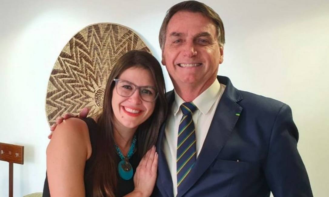 Bárbara Destefani e presidente Jair Bolsonaro