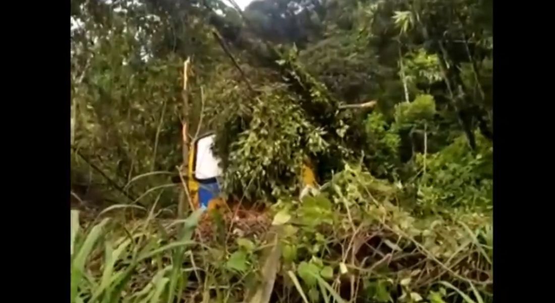 Ônibus cai de ribanceira em Caetés 1, em Abreu e Lima