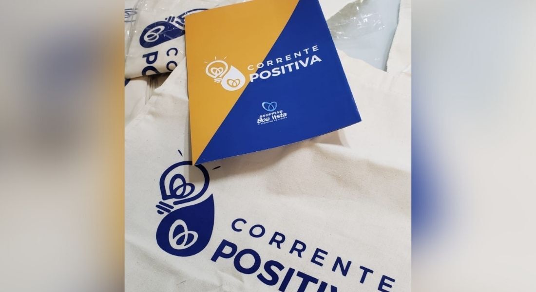 Ação "Corrente Positiva", do Shopping Boa Vista, vai distribuir panfletos e ecobags 