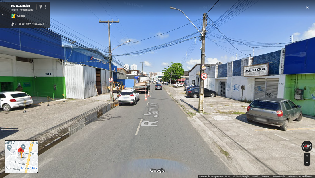 Rua Jamaica, localizada no bairro da Imbiribeira, na Zona Sul do Recife