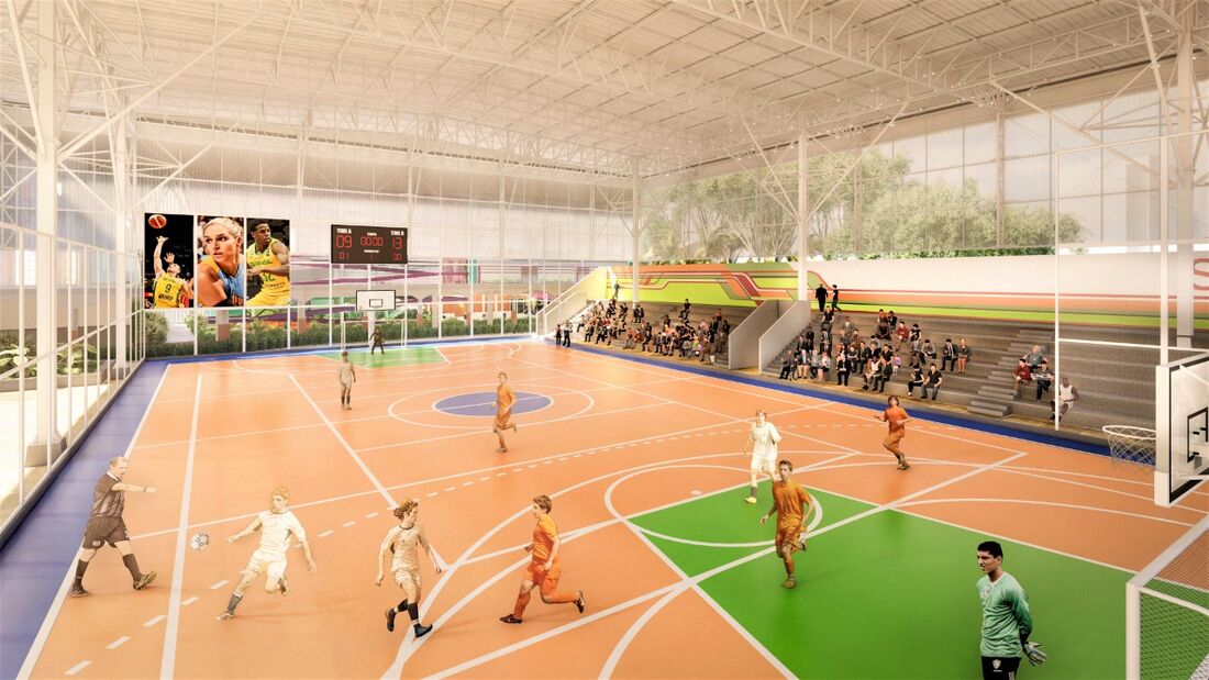 Quadra para mais esportes