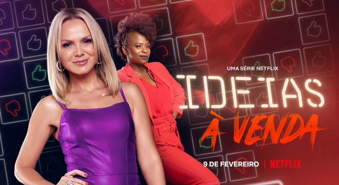 Pôster de "Ideias à venda", novo reality show da Netflix 