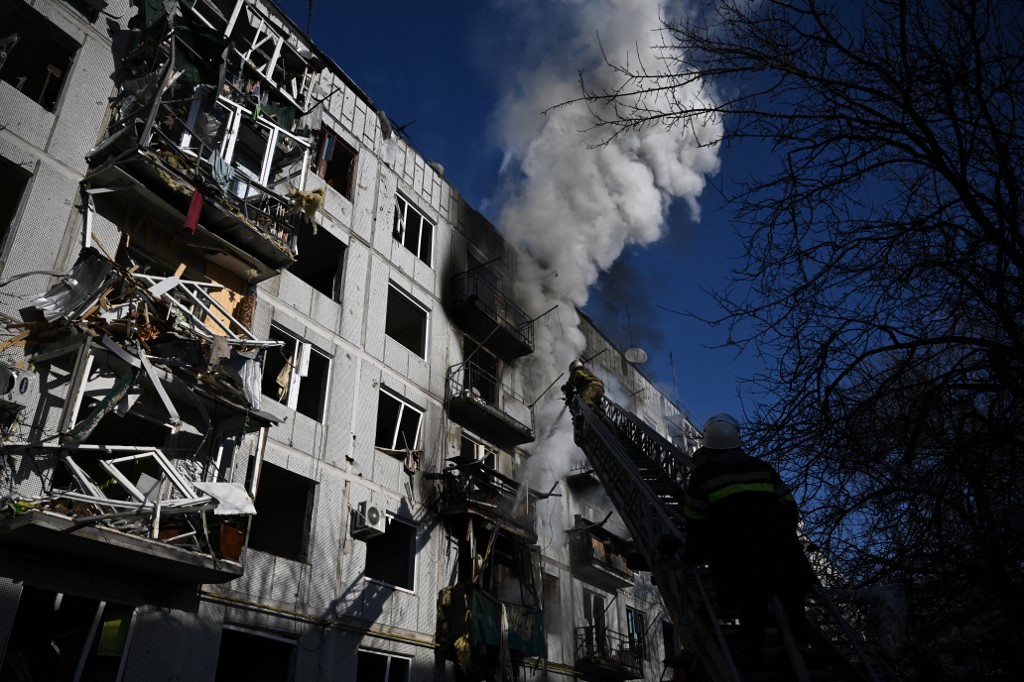 Bombardeio da Rússia na cidade de Chuguiv 