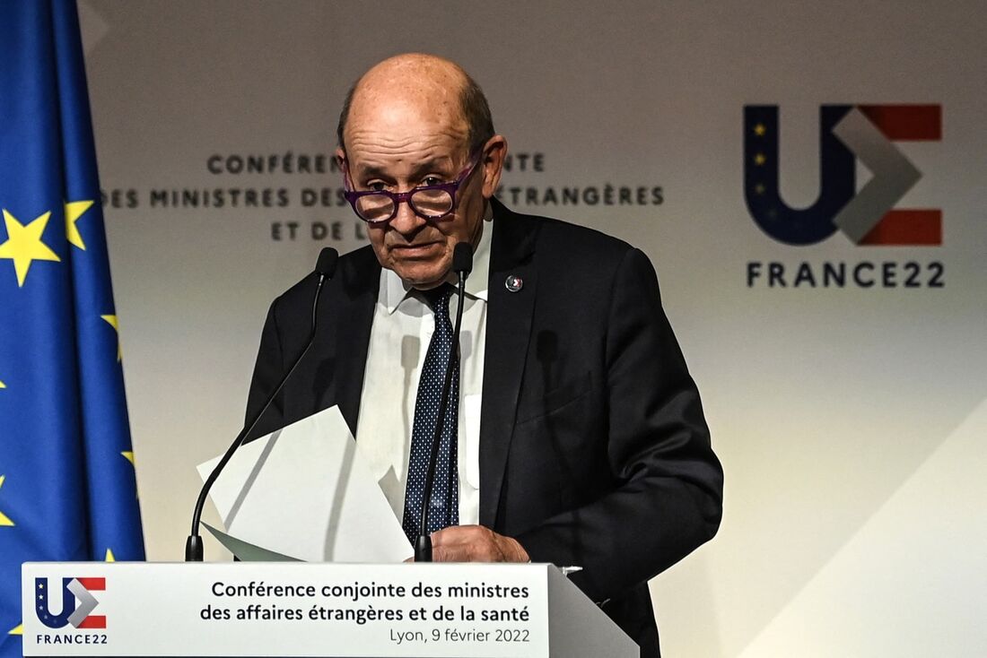 O ministro francês das Relações Exteriores, Jean-Yves Le Drian