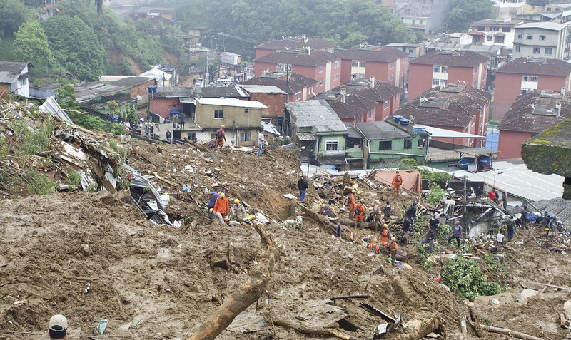 Cidade da região serrana do Rio registrou a pior chuva dos últimos 90 anos