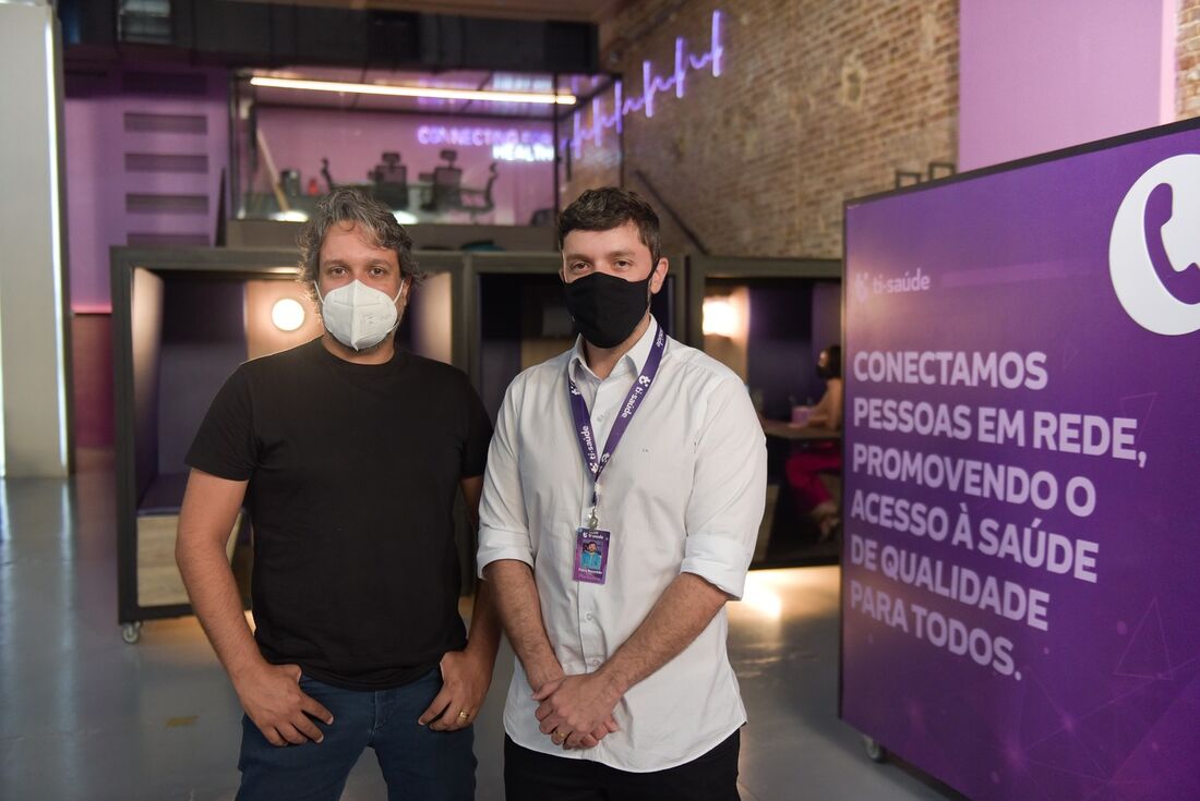 Os fundadores da Ti.Saúde, Flávio Rabelo e Fábio Revoredo