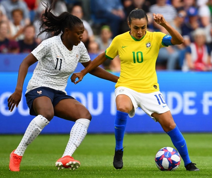 Hoje Tem Jogo Brasil x França Copa Feminina Futebol Social Media