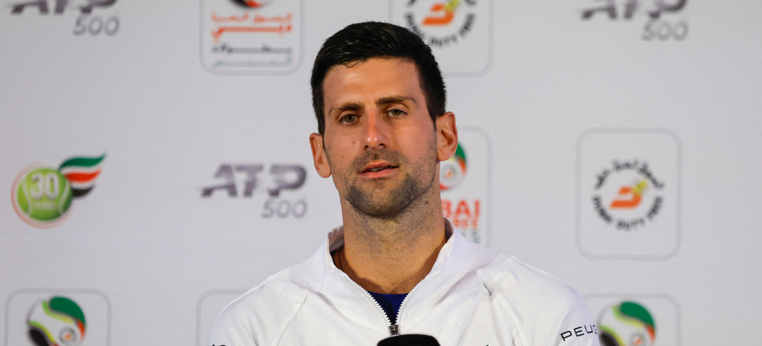 Sem vacina, Novak Djokovic se prepara para ATP 500 de Dubai