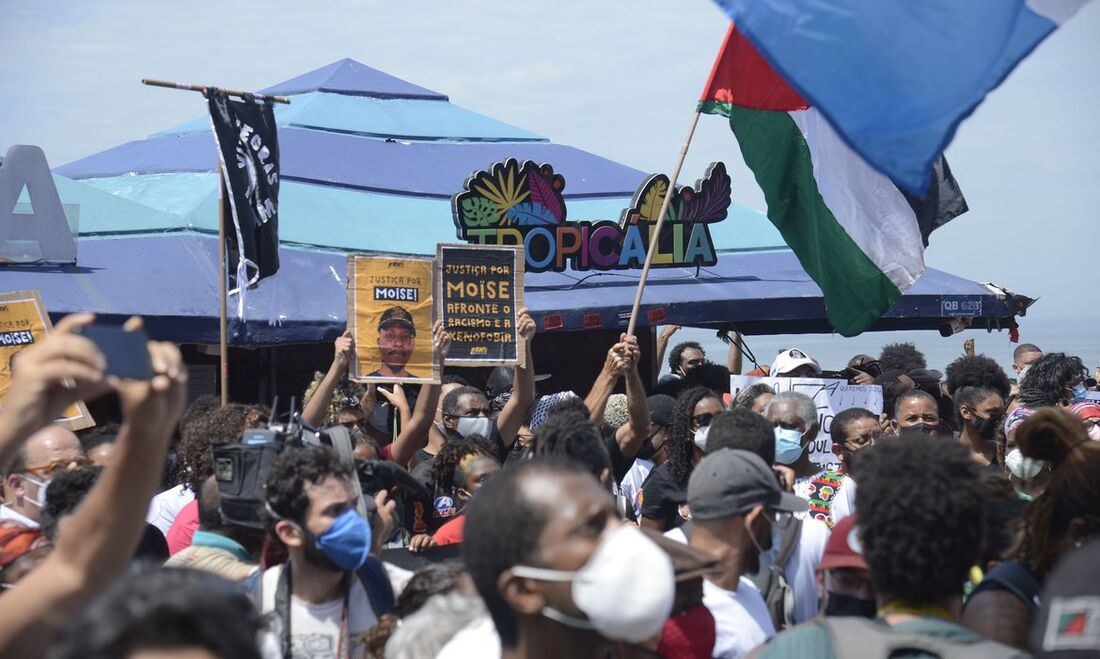 Protestos pedindo justiça por Moïse