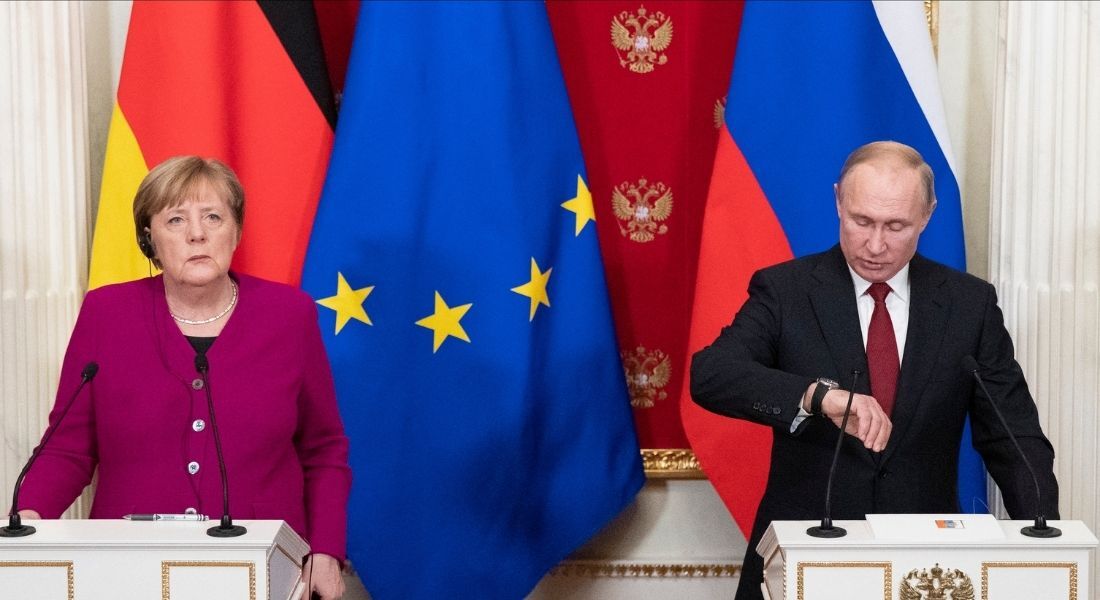 Angela Merkel e Vladimir Putin