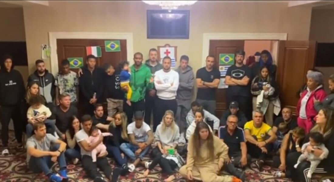 Jogadores brasileiros confinados na Ucrânia