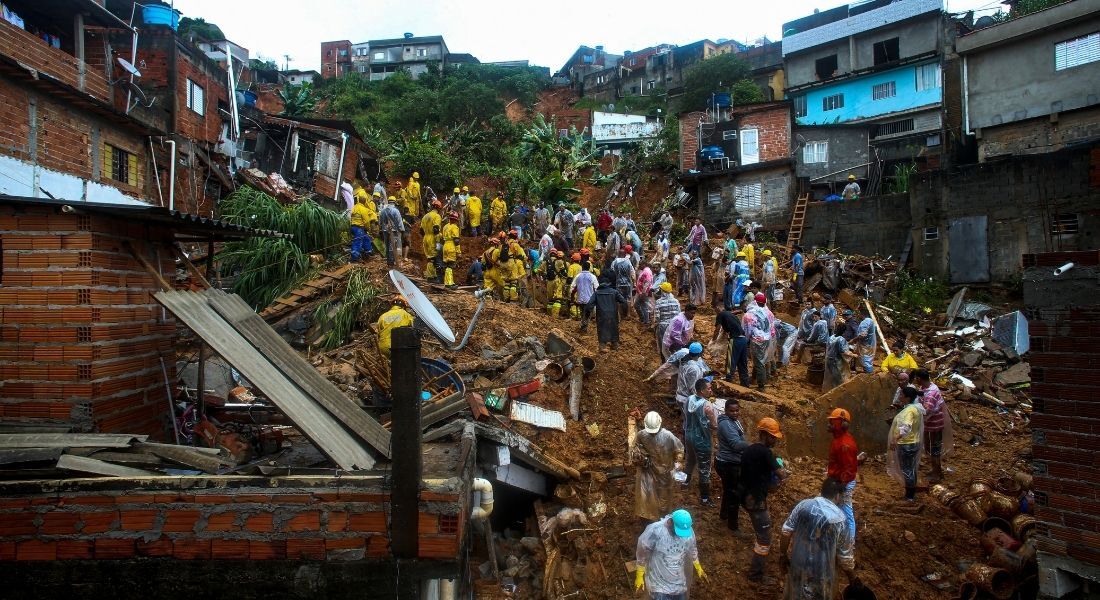 Deslizamento de terra em São Paulo