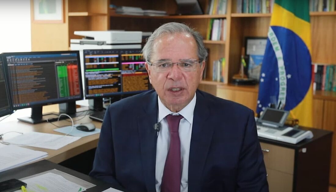 O ministro da Economia, Paulo Guedes, em reunião do G20