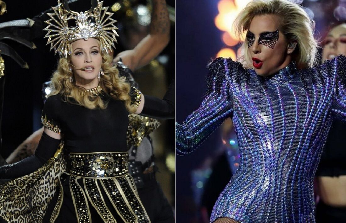 Modonna e Lady Gaga no Super Bowl