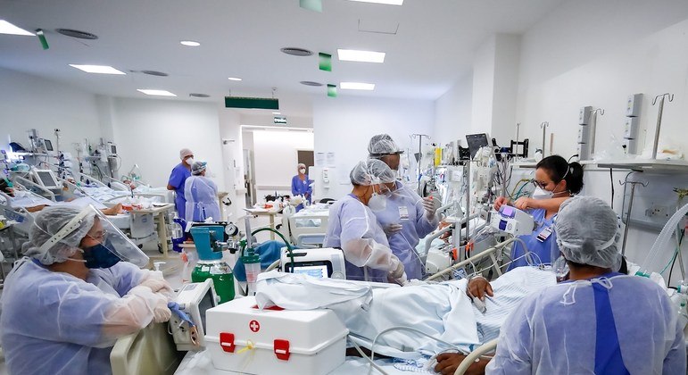 Hospital durante a pandemia