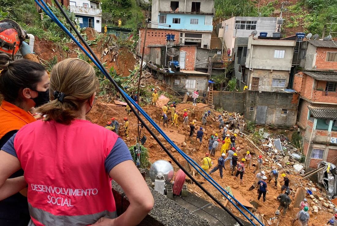 Trabalho da Defesa Civil de São Paulo 