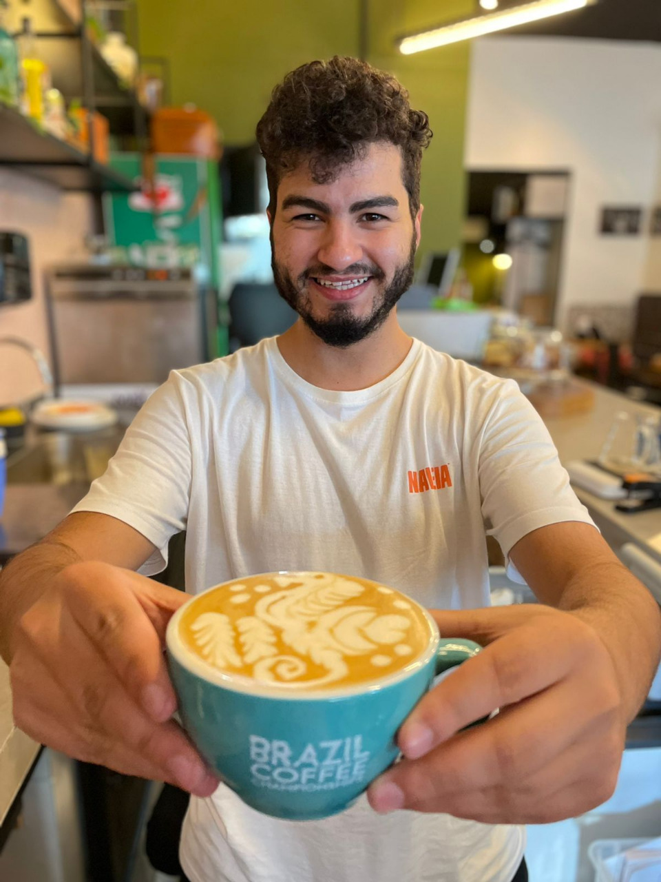 Campeão brasileiro de Latte art: Tiago Rocha