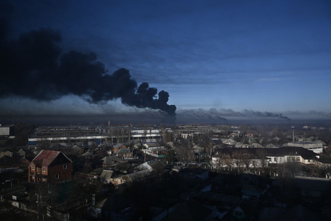 Bombardeio russo na Ucrânia