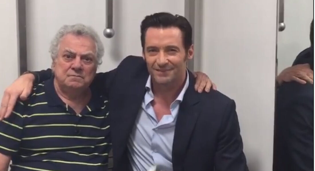 Isaac Bardavid e Hugh Jackman 