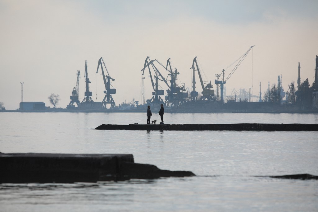 Mariupol em imagem de 23 de fevereiro