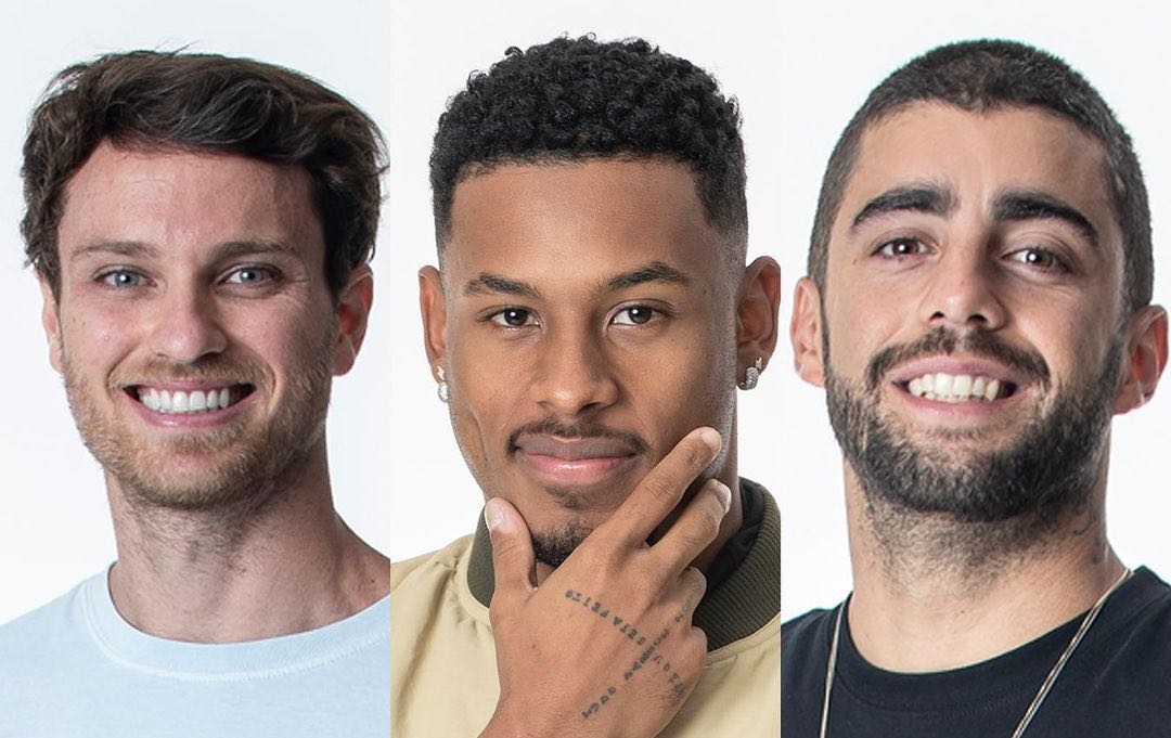 Lucas, Paulo André e Scooby são os emparedados da semana no BBB22