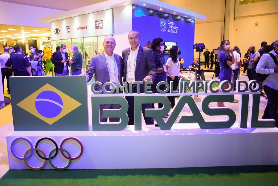 Paulo Wanderley, presidente do COB, e Rogério Sampaio, diretor geral do COB