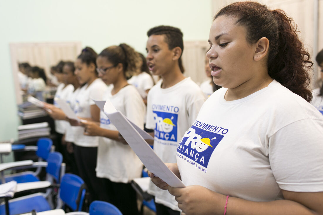 Coral do movimento Pró-Criança