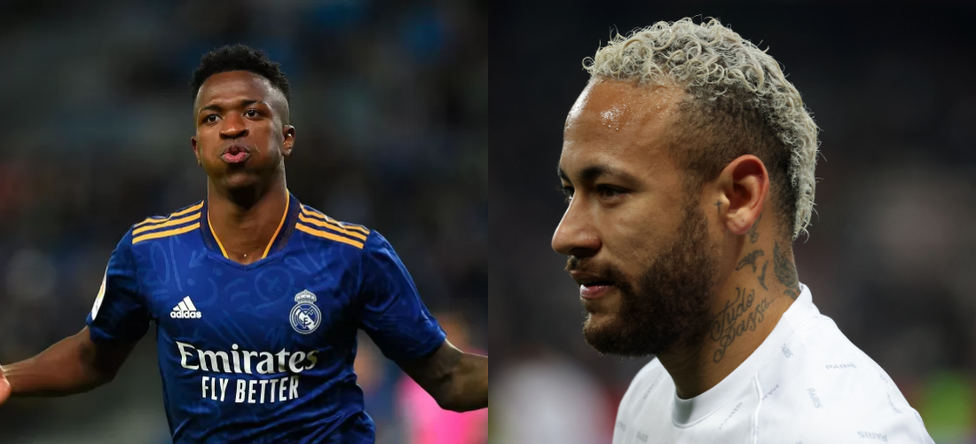 Neymar e Vinícius Jr se enfrentam nesta quarta-feira (09)