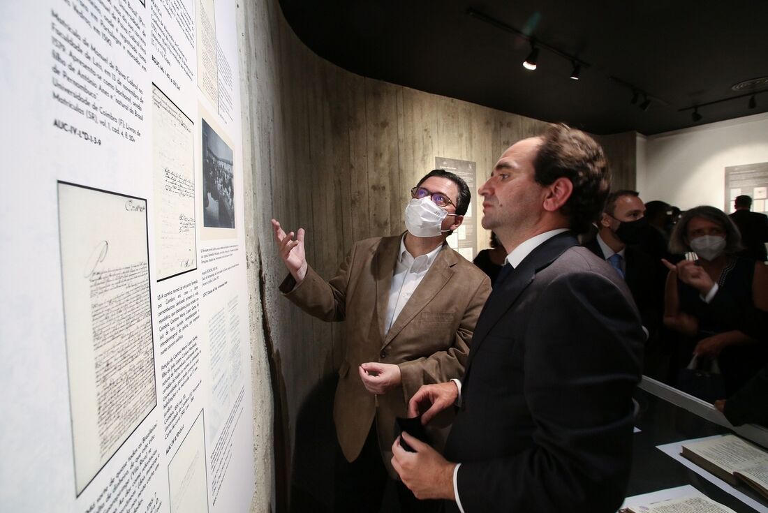 O presidente da Fundaj, Antônio Campos e o vice-reitor da Universidade de Coimbra, João Nuno Cruz