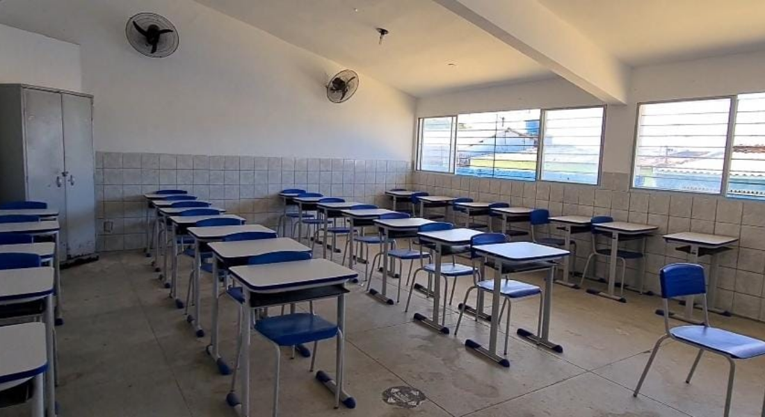 Sala de aula da rede municipal de Paulista