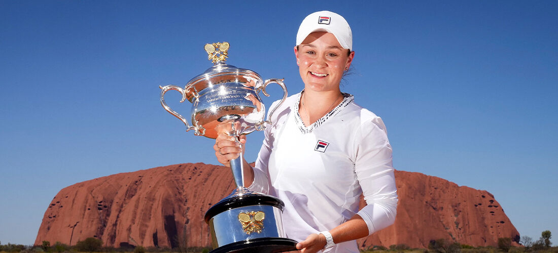 Ashleight Barty foi campeã do Aberto da Austrália