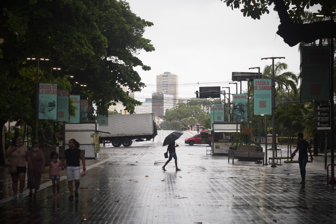 Dia de chuva no Recife