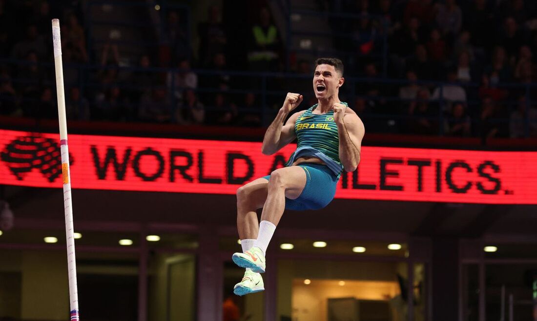 Thiago Braz foi prata no Mundial