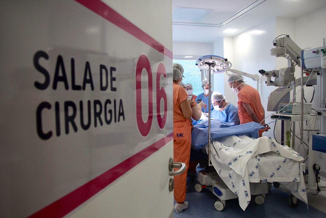 Novas salas de cirurgia do bloco cirúrgico da Fundação Altino Ventura (FAV), no bairro da Iputinga