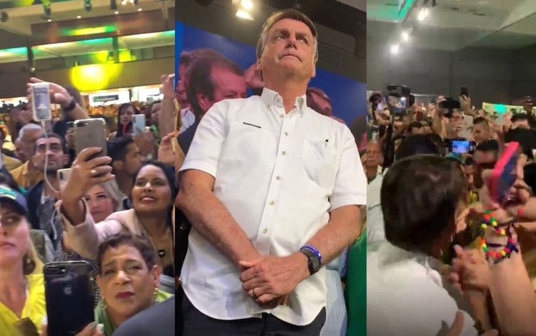 Bolsonaro no evento de lançamento da sua pré-candidatura à presidência