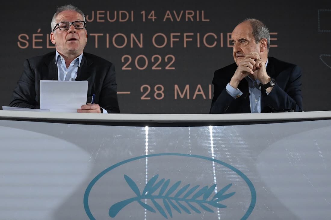 Diretor do Festival de Cannes, Thierry Fremaux, e Pierre Lescure, presidente do Festival de Cannes 