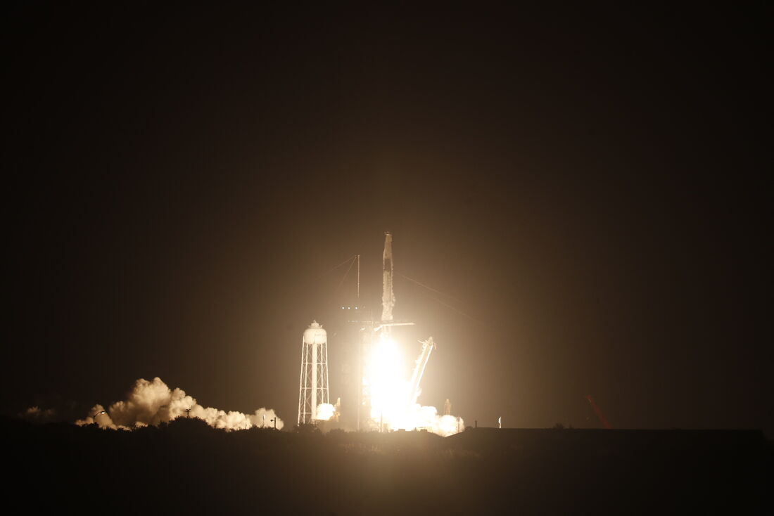 A missão da Nasa à Estação Espacial Internacional decolou do Centro Espacial Kennedy às 4h52 (horário de Brasília)