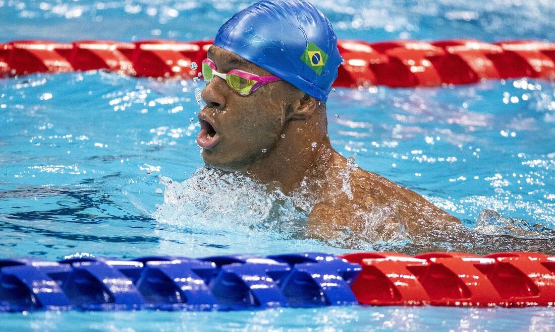 O medalhista paralímpico Gabriel Araújo