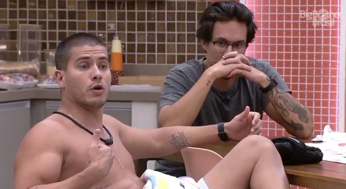 Arthur e outros brothers discutem por causa de votos de outros paredões