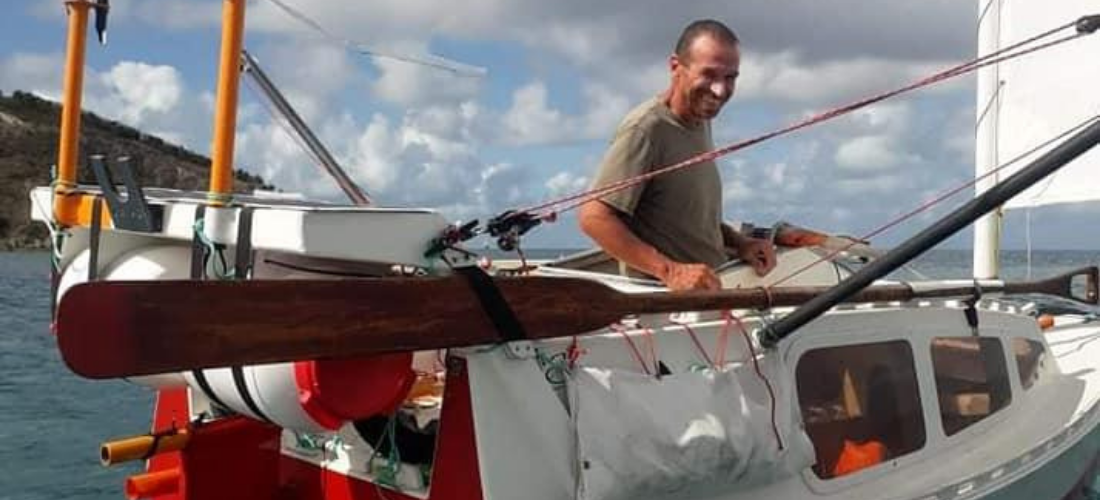 Yann Quenet aportou no Recife como parte do trajeto de sua volta ao mundo