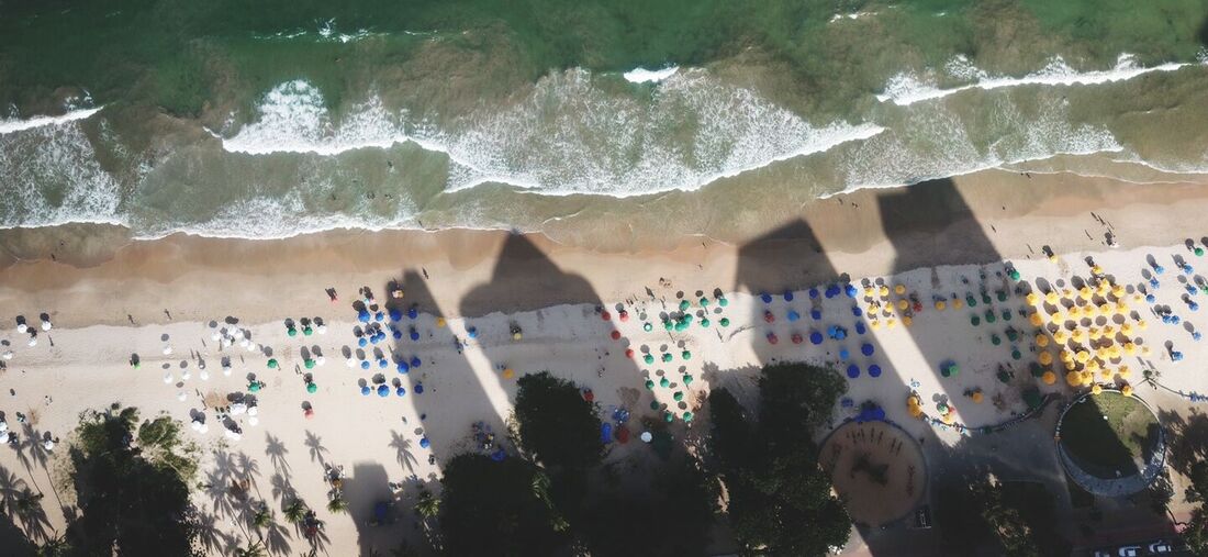 Vista aérea da praia de Boa Viagem