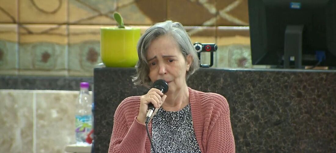 Ana Terezinha Zanforlin Sperança e réu pela morte do marido