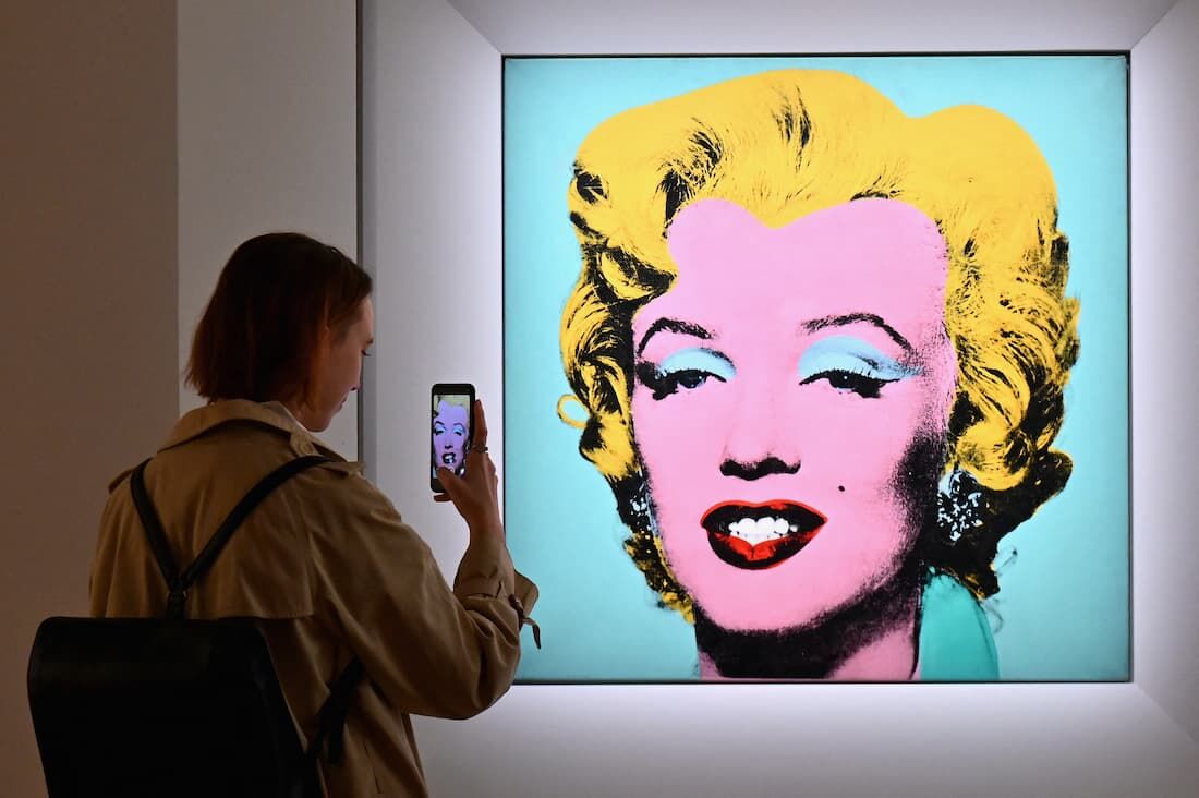 "Shot Sage Blue Marilyn", de Warhol, de 1964