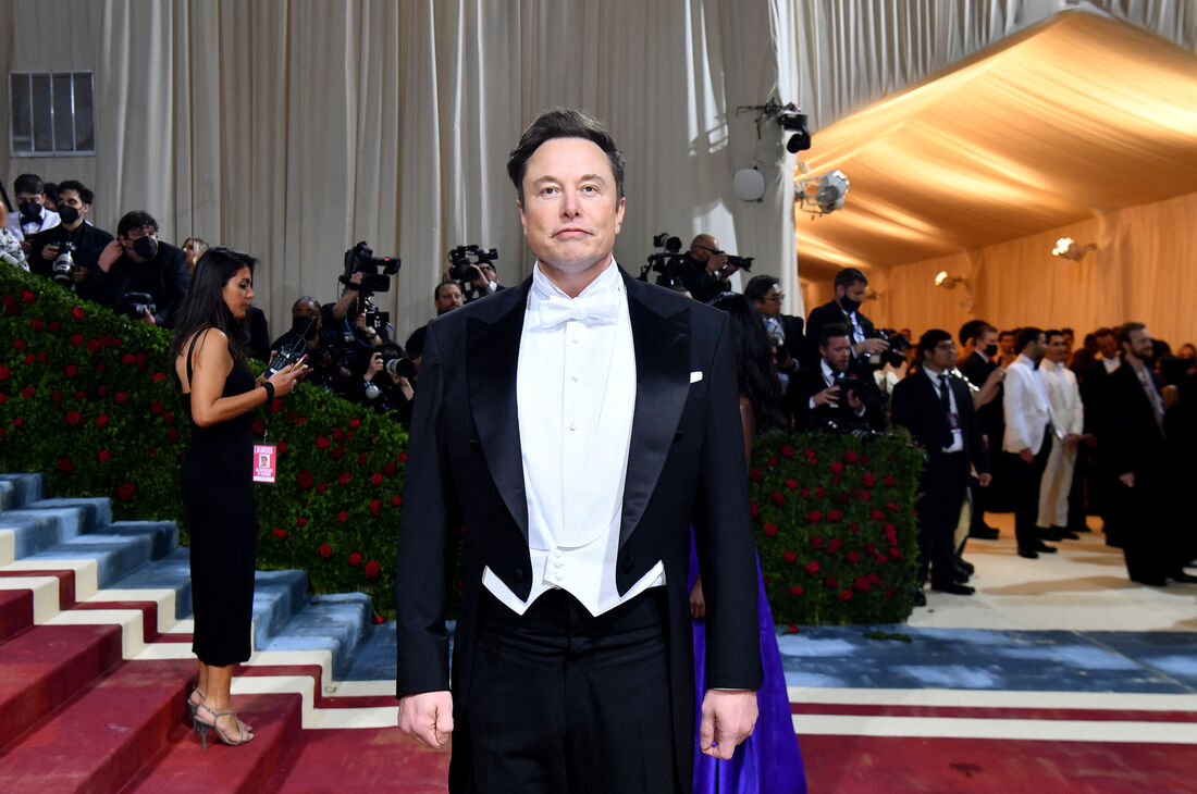 Elon Musk no Met Gala