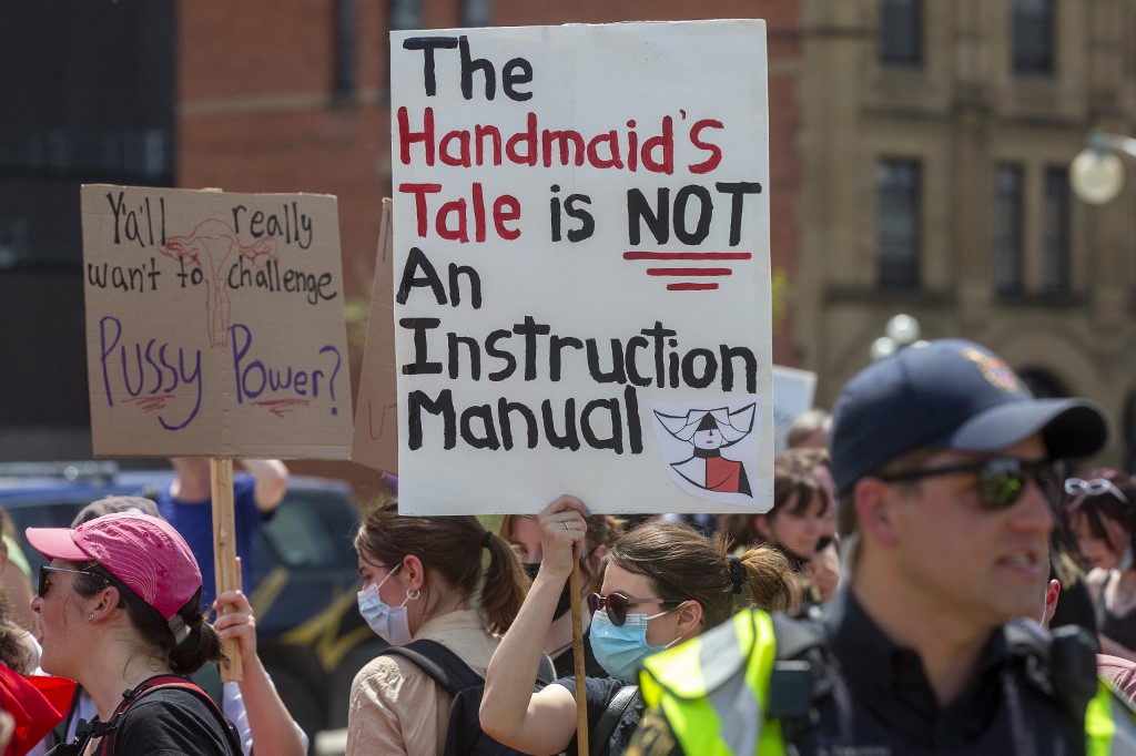 Manifestação pró-aborto em Ottawa, a capital canadense