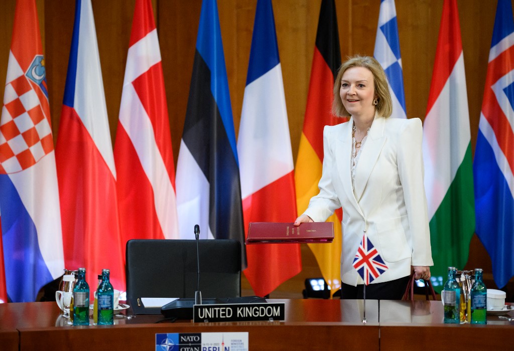 Secretária de Relações Exteriores britânica, Liz Truss